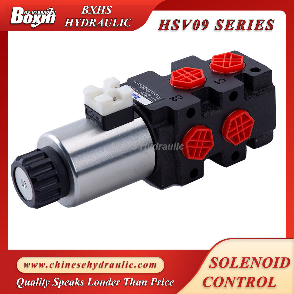 HSV09电磁选流阀 SVV09系列电控分流阀 DC12V/24V可选 Boxin工厂供应